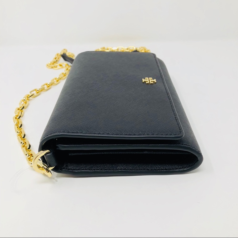 TORY BURCH BLACK WALLET ON CHAIN - Picture 4 of 8